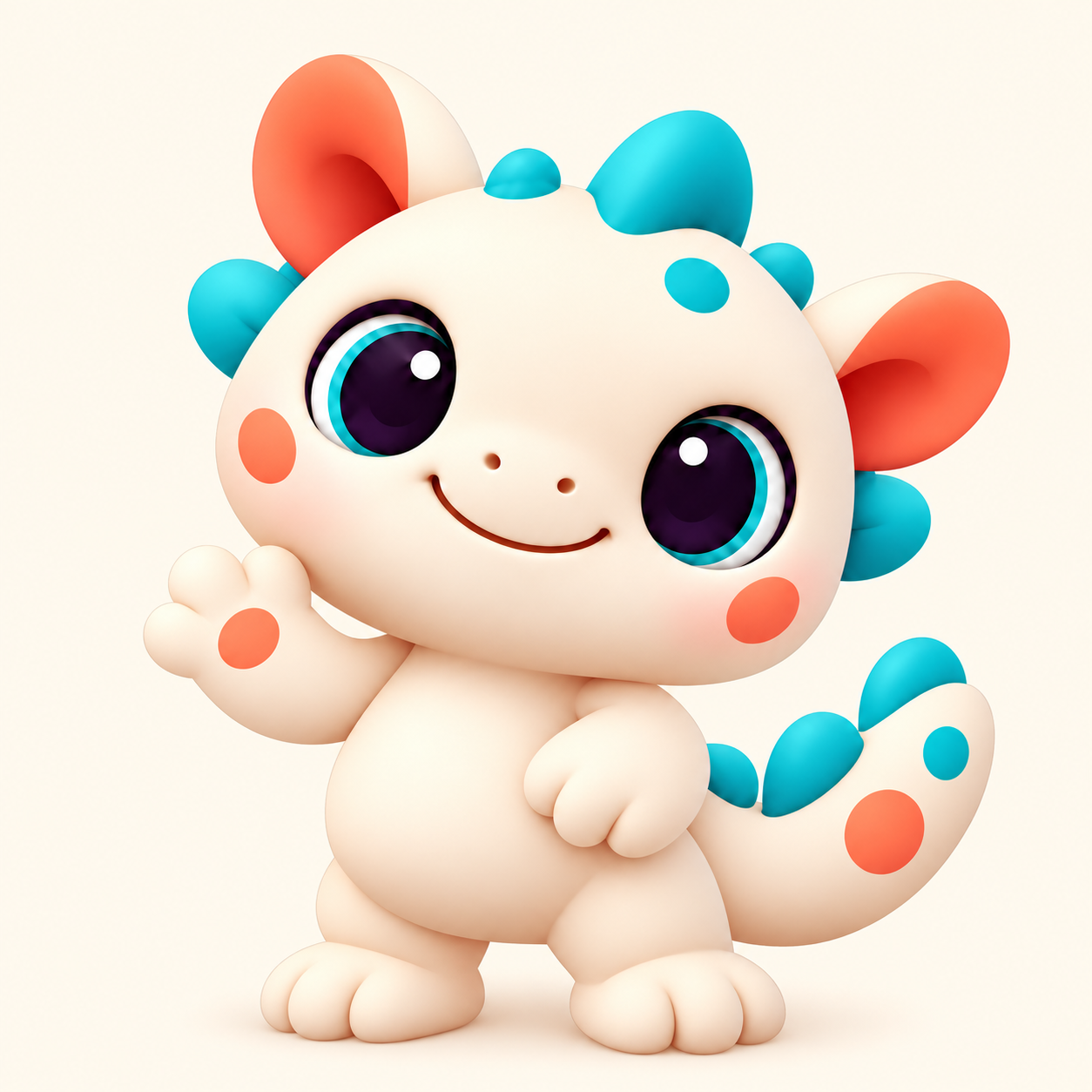 Mascote sorridente da lukito